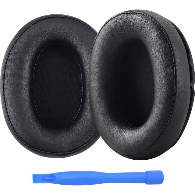 Ersättnings Öronkuddar för HyperX Cloud Stinger/Cloud Flight/CloudX/Cloud II/Cloud III/Cloud Alpha/Cloud Core/Mix Hörlurar från MMOBIEL - Memory Foam och Protein PU Hörlurskuddar – Svart