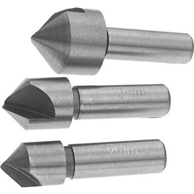 3Pcs Countersink Drill Bit Tools HSS 10 12&16mm Single Cutting Edge