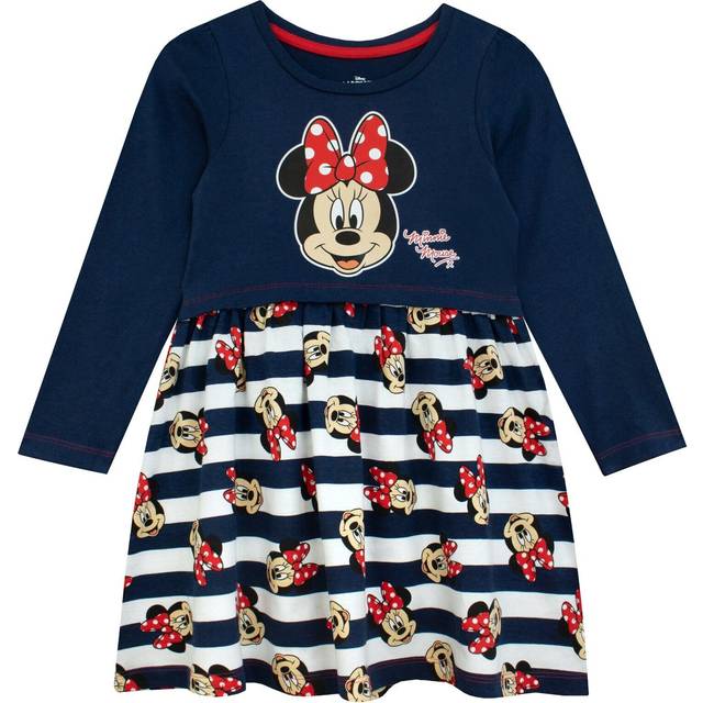 Minnie Mouse Long Sleeve Dress - Blue - 4-5 Years