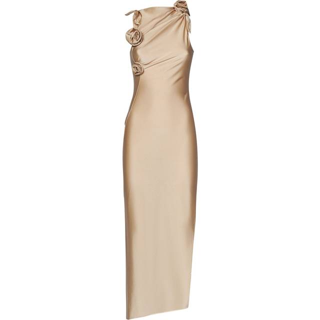 Coperni, Party Dresses, female, Beige, M, Asymmetric Flower Dress