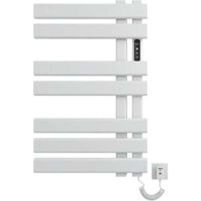 Aiperq - Electric Towel Rail, Heated Towel Rail 500x500mm, Towel Warmer Radiator, Smart Electric Towel Rail, Carbon Fiber Heating, Anthracite-Black