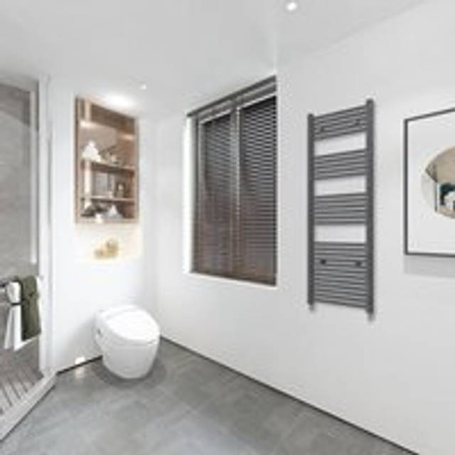 Acezanble - Desinger Straight Chrome Heated Towel Rail Radiator 1500450mm