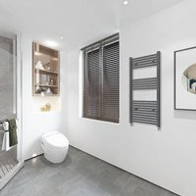 Acezanble - Desinger Straight Chrome Heated Towel Rail Radiator 1200500mm
