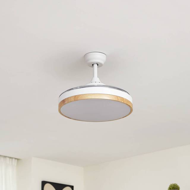 Lindby - led Ceiling Fans with Lighting 'Oras' made of Metal for Living Room & Dining Room