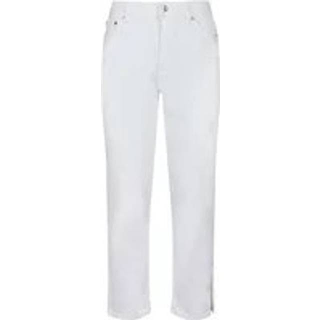Michael Kors, Straight Jeans, female, White, 2XS, White Low Rise Jeans
