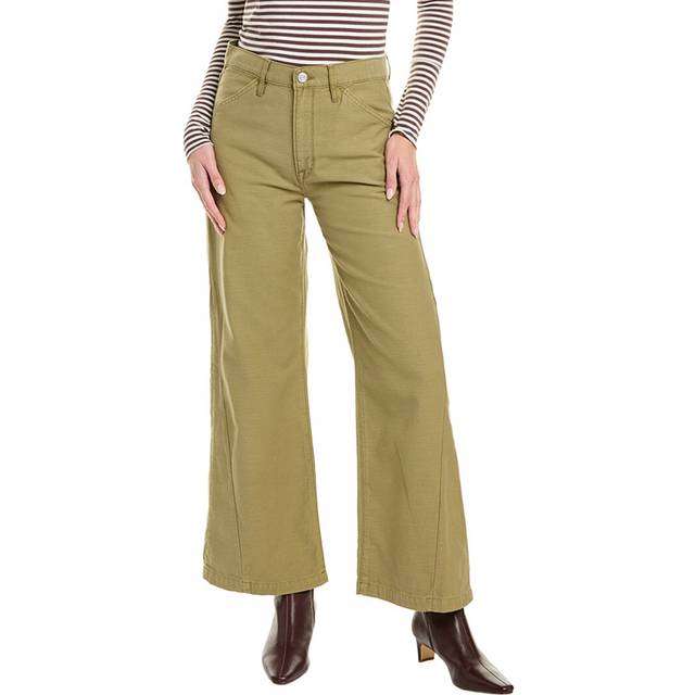 Frame Denim Le Baggy Washed Summer Sage Palazzo Jean
