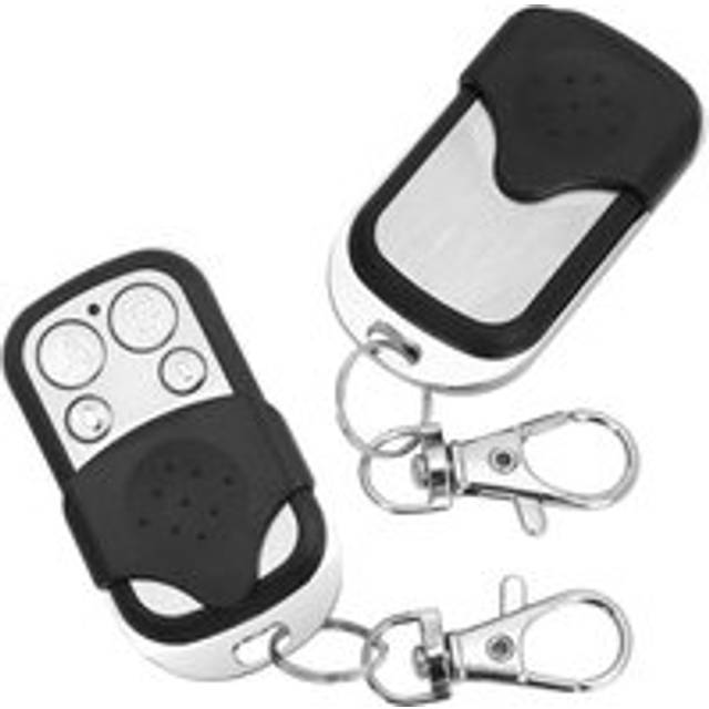 Aiperq - Universal Door Remote Control, 2 Pack Universal Wireless Garage Door Key, 433MHz Cloned Key, 4 Buttons