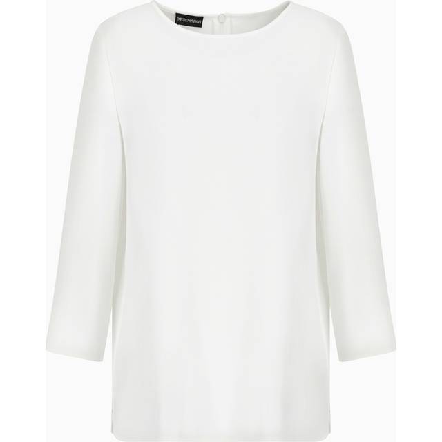 Envers-satin blouse with 3/4 sleeves