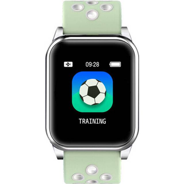 (Light Green) 1.35' Color Screen Wristband Heart Rate Blood Oxygen Monitor Fitness Tracker Music Camera Control Smart Watch
