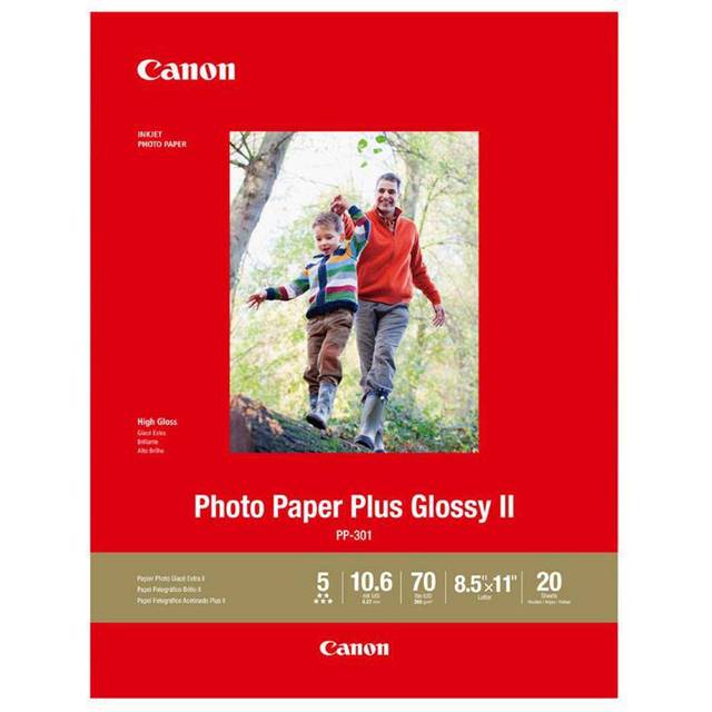 Canon 1432C003 Photo Paper Plus Glossy II 8.5 x 11 20 Sheets
