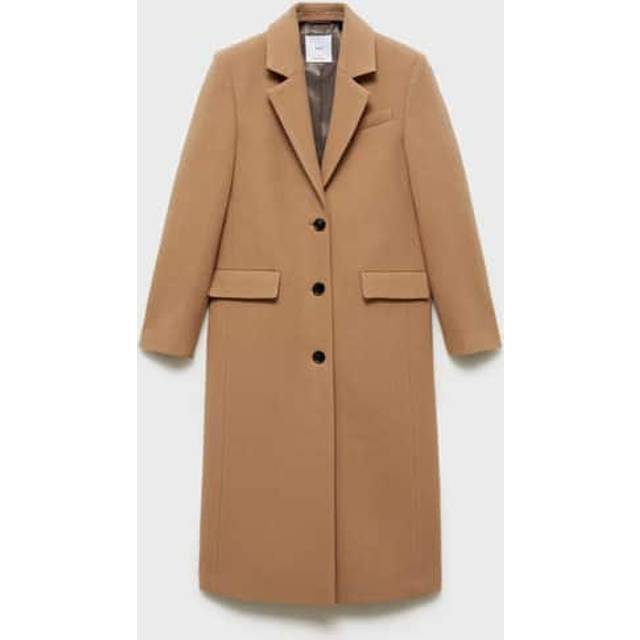 Mango Lipstick Wool Rich Coat