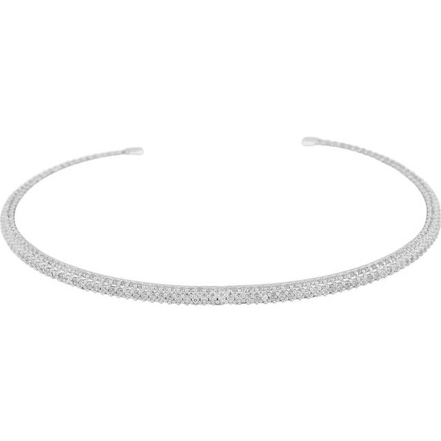 Snö of Sweden Naomi Small Stone Cuff Bracelet Silver/Clear