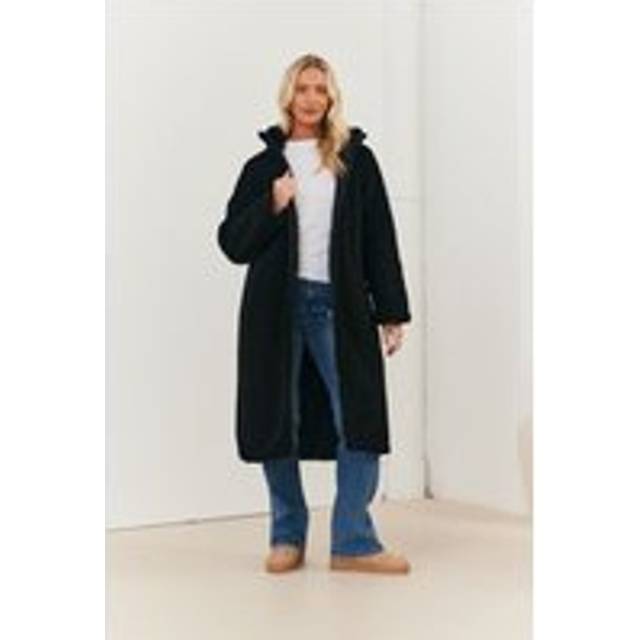 Recycled Reversible Longline Borg Puffer Coat