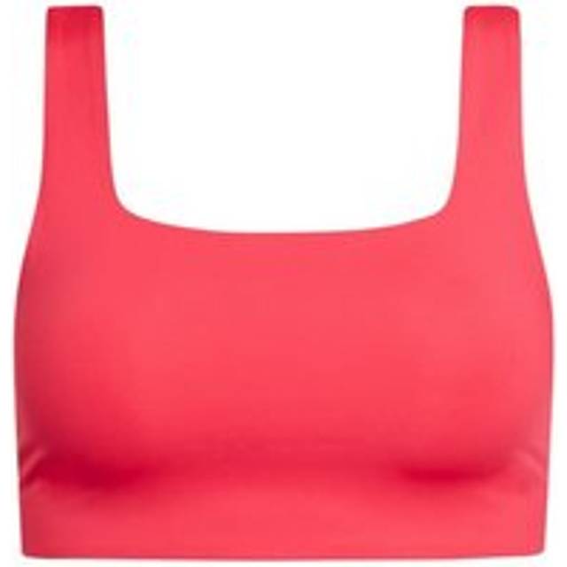 Girlfriend Collective Girlfriend Collective Womens/ladies Tommy Cropped Square Neck Bra  - M, Dark Pink
