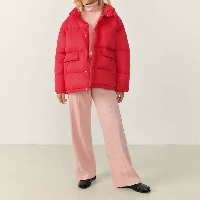 Unisex Red Large Puffa Coat (M/L)
