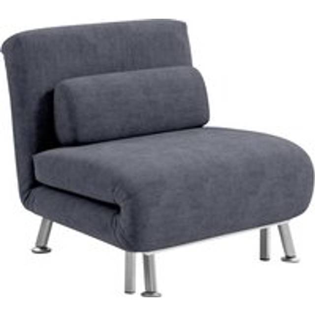 HOMCOM Single Folding 5 Position Convertible Sleeper Chair Sofa Bed - Grey | TJ Hughes