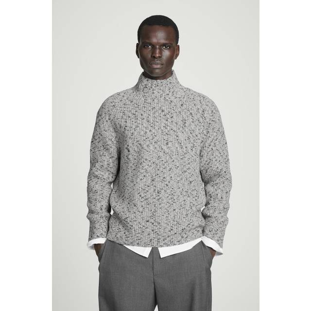 Twist-Yarn Wool Jumper - Multicolor - L
