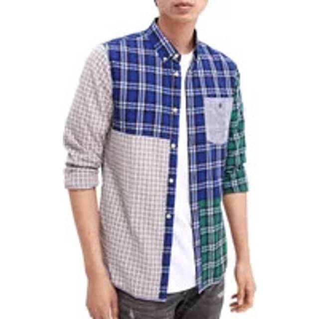 Scotch & Soda, Casual Shirts, male, Blue, L, Regular Fit Shirt with Mixed Patterns