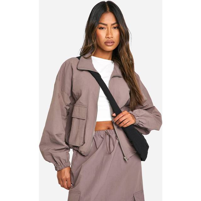 Alpha Industries, Jacka, Herr, L, Bomull, Ripstop Cargo Overshirt Jacka Hazel Brown - brown (L)