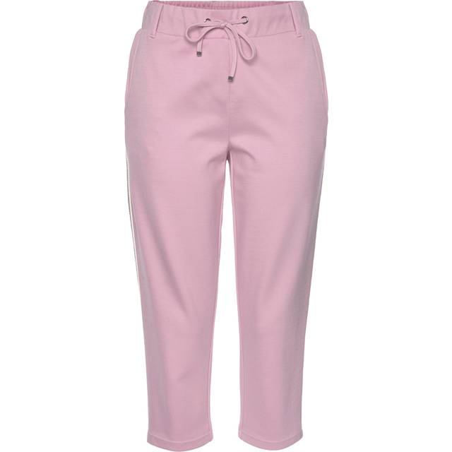 LASCANA Loungewear Side Stripe Capri Pants - Old Rose