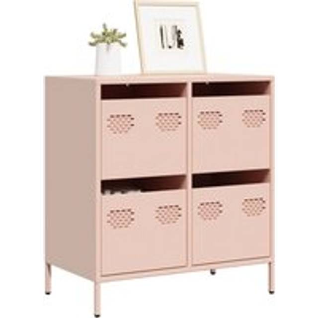 Sideboard¬†Pink 68x39x73.5 cm Cold-rolled Steel - One Size