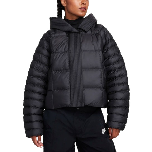 Jacka Nike Sportswear Swoosh Puffer PrimaLoft® Therma-FIT Oversized Hooded Jacket Black/ White XL