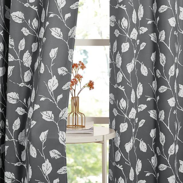 KGORGE Blackout Curtains for Living Room  Thermal Insulated Soundproof Curtains & Drapes Farmhouse Boho Window Treatment for Kitchen Bedroom Kids Room