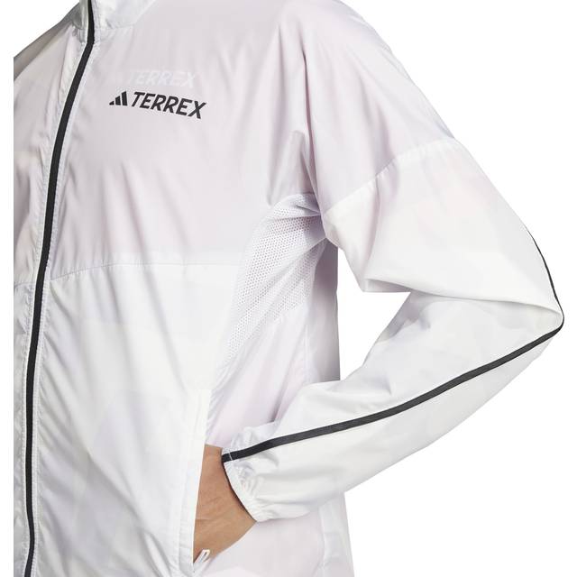 adidas Terrex MT Wind Running Jacket Women - White, Size S - white