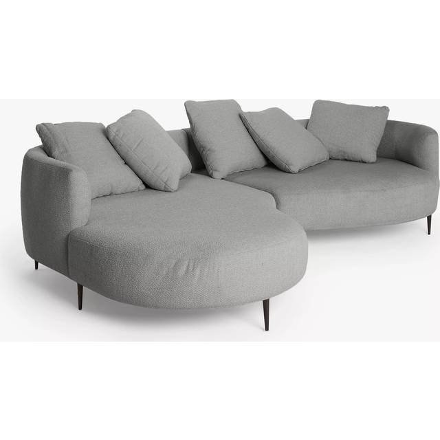 John Lewis Lozenge Grand 5 Seater LHF Chaise End Sofa, Metal Leg