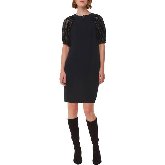 Lucy Zebra Velvet Mini Dress - BLACK - <p>London-based brand Whistles is renowned for creating timeless pieces with contemporary edge. Understated yet of-the-moment, each piece is carefully created with high-low dressing in mind. From cosy knits and relaxed jeans to slip skirts and floral dresses, Whistles is your one stop shop for creating the ultimate capsule wardrobe.</p>