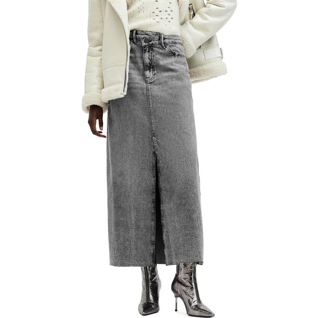 Allsaints Noir Maxi Skirt