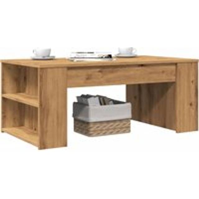 Coffee Table Artisan Oak 102x55x42 cm Engineered Wood - Brown - One Size