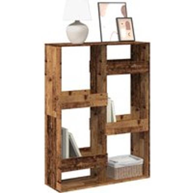 Bookcase Old Wood 100x33x135 cm Engineered Wood - Brown - One Size