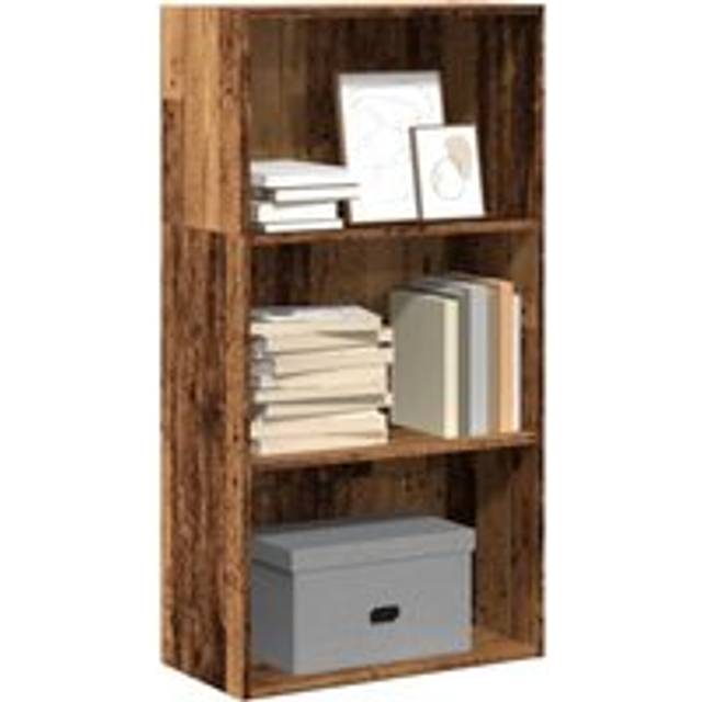 Bookcase Old Wood 60x30x114 cm Engineered Wood - Brown - One Size