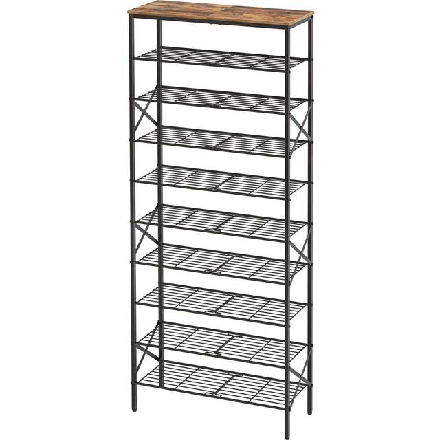 YATINEY 10 Tier Shoe Rack  Shoe Storage Organizer  Large Capacity Shoe Shelf Holds 40 Pairs of Shoes  Durable and Stable  for Entryway  Hallway  Close