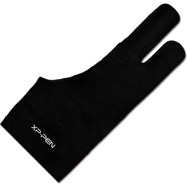 XPPen Artist Drawing Glove 2-Fingers Digital Art Glove for Graphics Drawing Tablet Drawing Glove Right Hand and Left Hand (Size L) Black