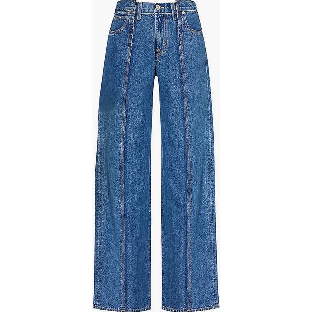 Slvrlake Womens Forbidden Love Re-work Mica Wide-leg Mid-rise Jeans 24