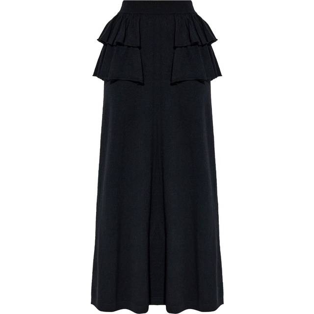 Lisa Yang - layered cashmere maxi skirt - women - Cashmere - 1 - Black