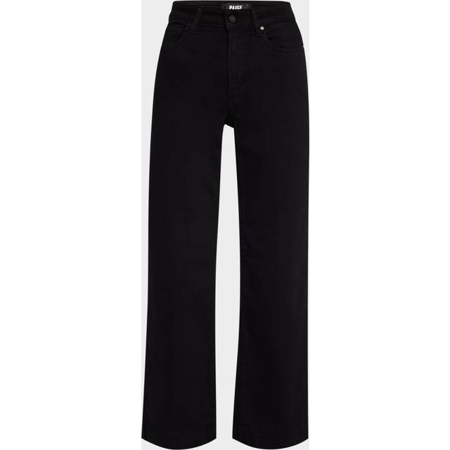 Anessa Wide-Leg Crop Jeans - BLACK SHADOW - 31