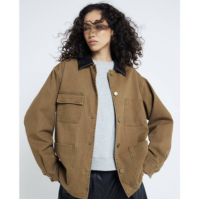 River Island Womens Brown Barn Jacket - M