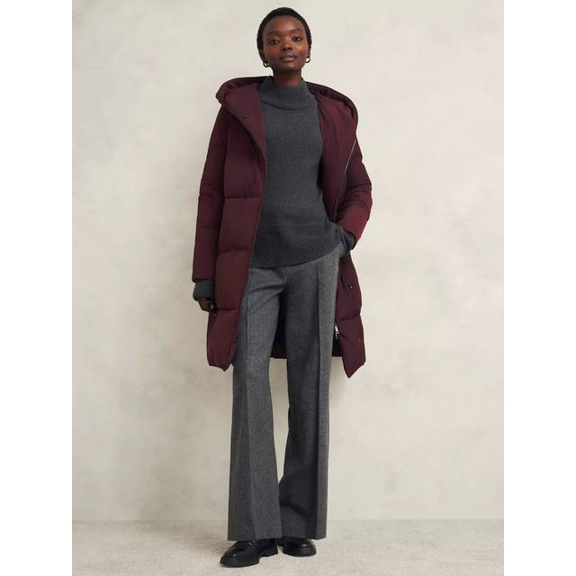 Hobbs Petite Darla Puffer Coat, Wine