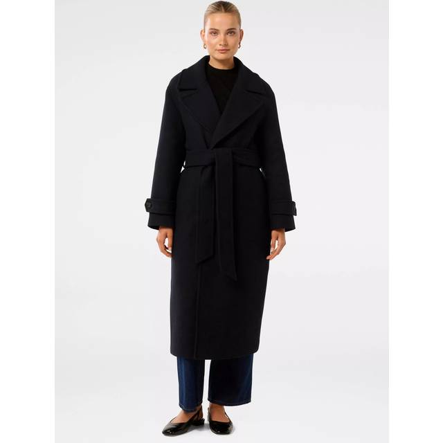 Forever New Sofia Soft Shoulder Coat, Navy