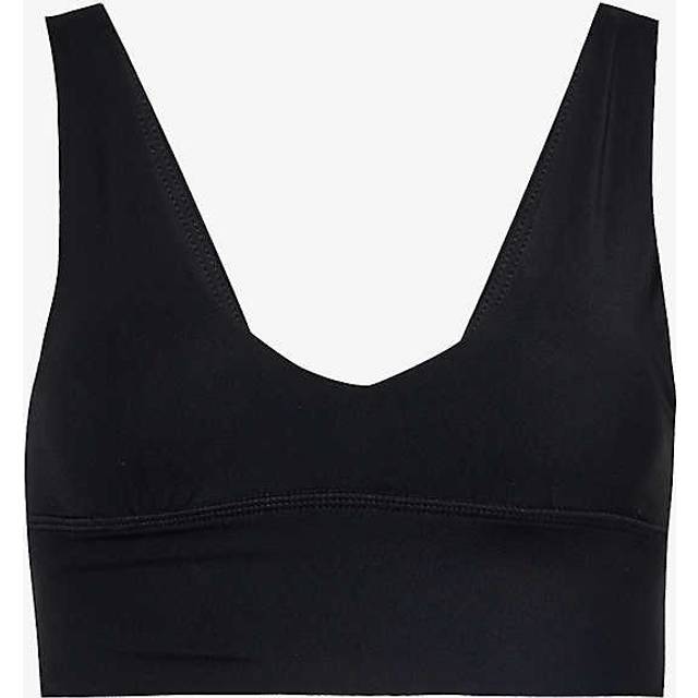 Adanola Womens Black Ultimate Stretch-recycled Polyamide Bra Xs - BLACK