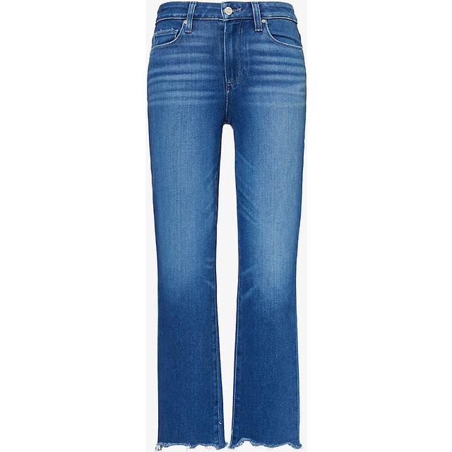 Paige Womens Stardom Cindy Straight-leg High-rise Denim-blend Jeans 24