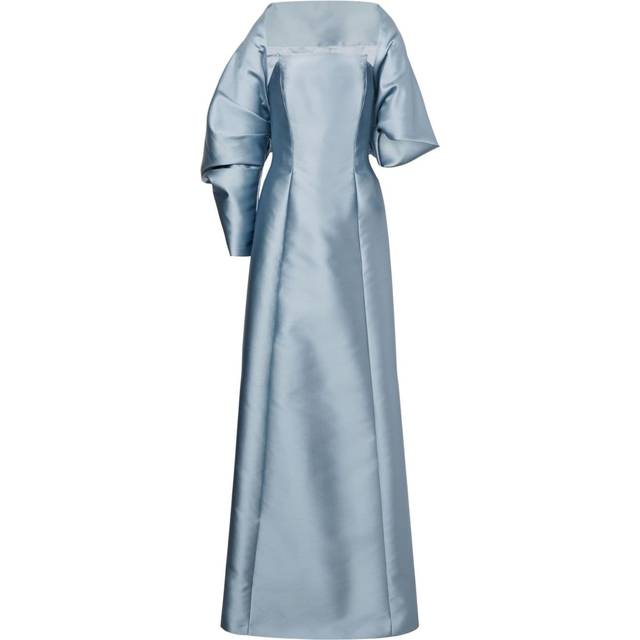Alberta Ferretti - Mikado dress - women - Silk/Polyester - 42 - Blue