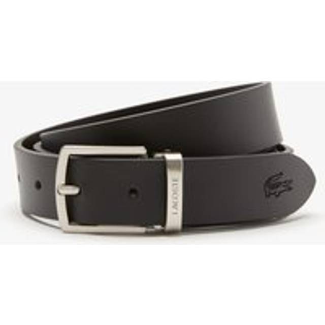 Lacoste Smooth Leather Belt and 2 Buckle Gift Set Size 39 in - 100 cm Black Brown