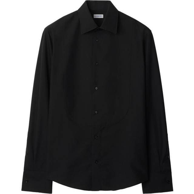 Burberry - cotton tuxedo shirt - men - Cotton - 15 3/4 - Black