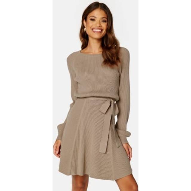 Rib Knitted Skater Dress
