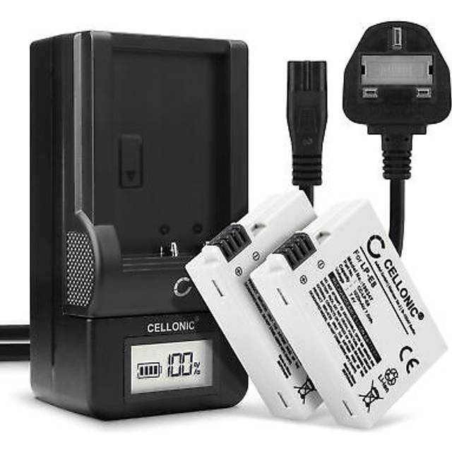 2x Lp-e8 Battery + Charger Set For Canon Eos Kiss X6i Eos Rebel T4i Eos Kiss X4
