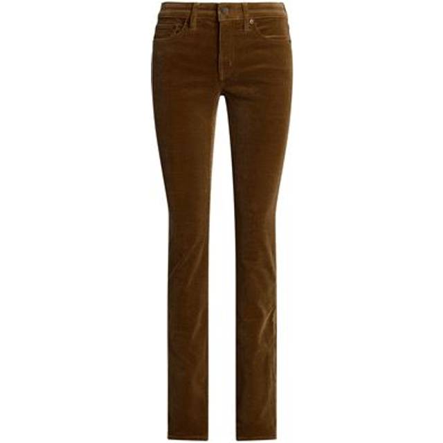 LAUREN RALPH LAUREN Stretch Corduroy Mid-Rise Straight Pant |Brun |42